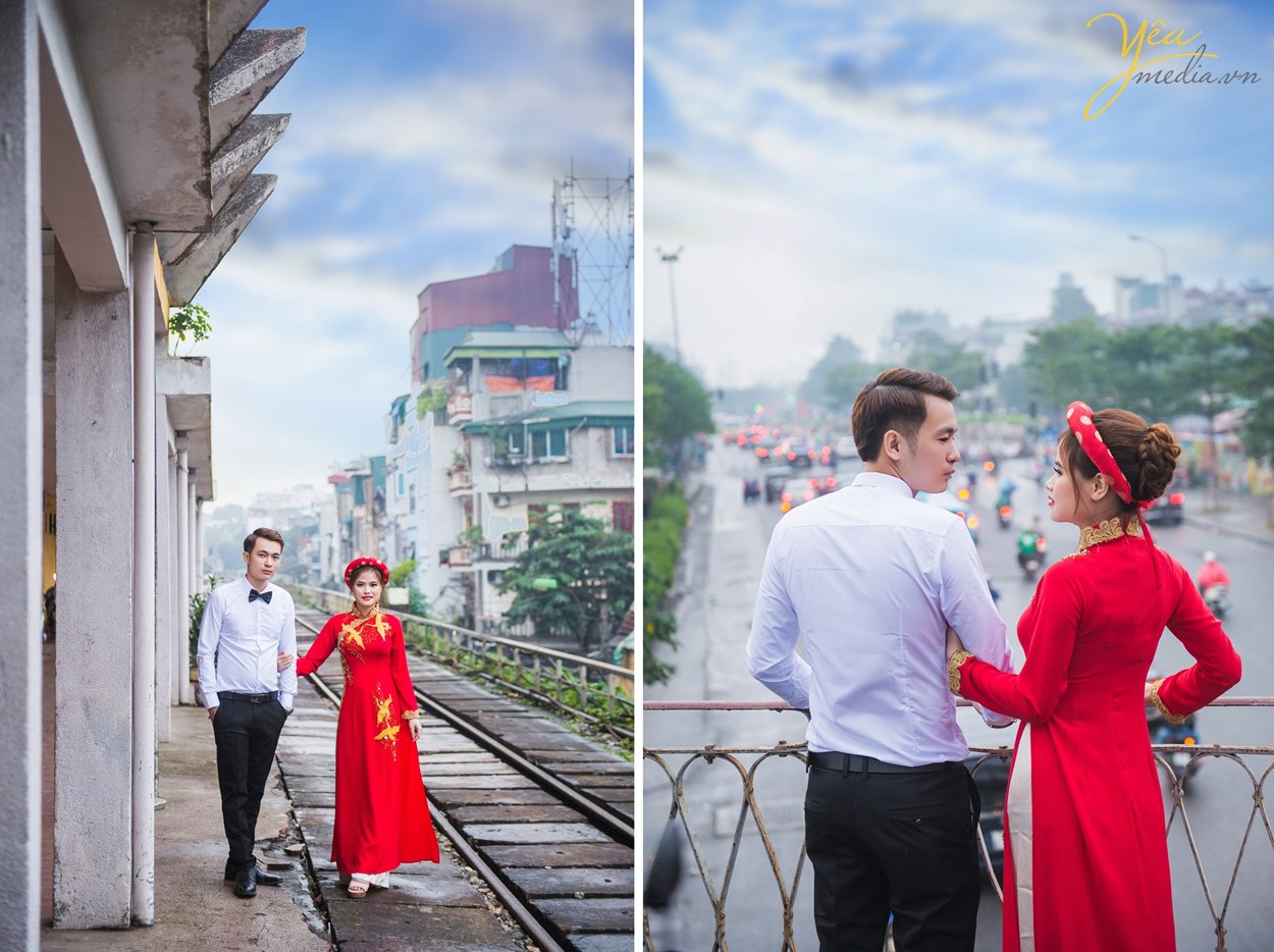 chụp ảnh cưới ở ga long biên hà nội