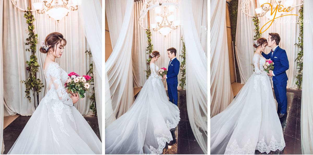 chụp ảnh cưới tại phim trường Rosa