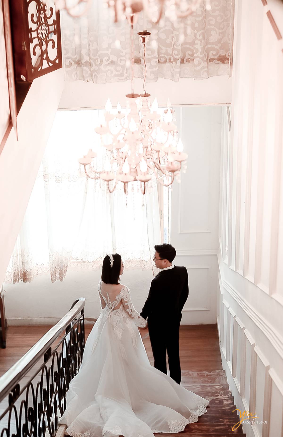 chụp ảnh cưới tại phim trường Rosa