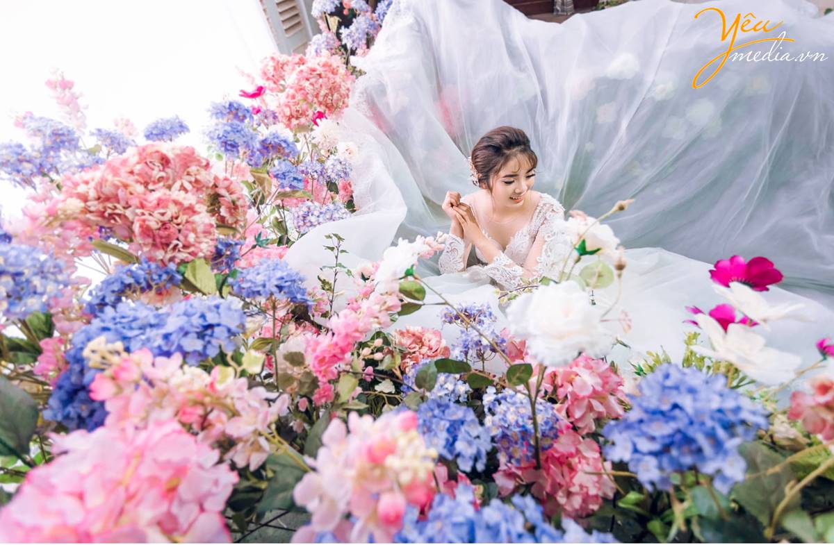 chụp ảnh cưới tại phim trường Rosa