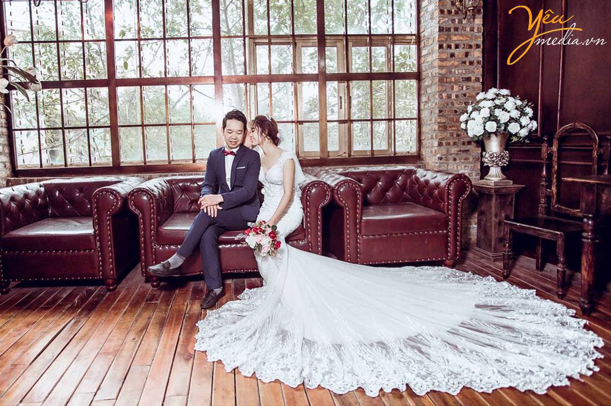 chụp ảnh cưới tại phim trường Rosa