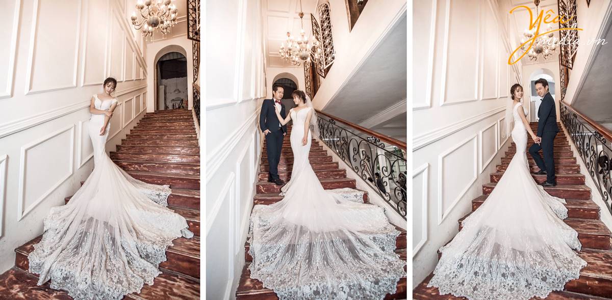 chụp ảnh cưới tại phim trường Rosa