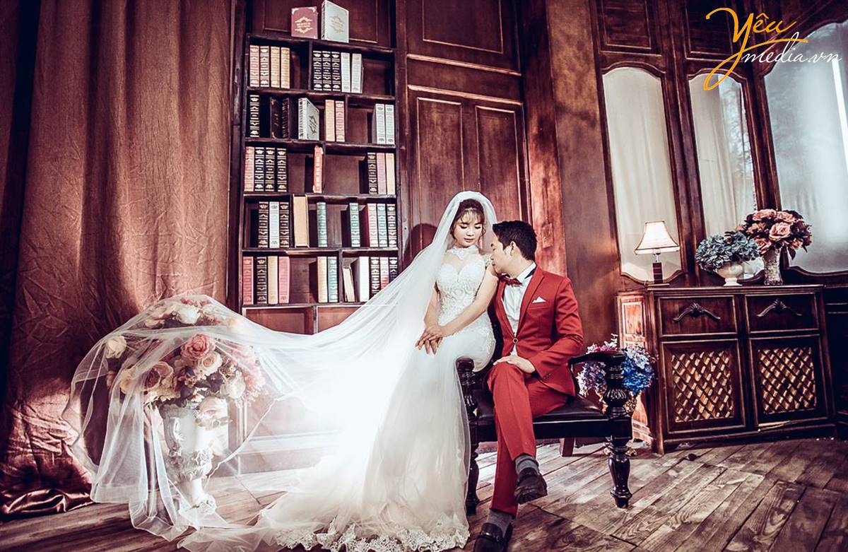 chụp ảnh cưới tại phim trường Rosa