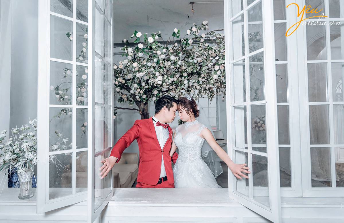 chụp ảnh cưới tại phim trường Rosa