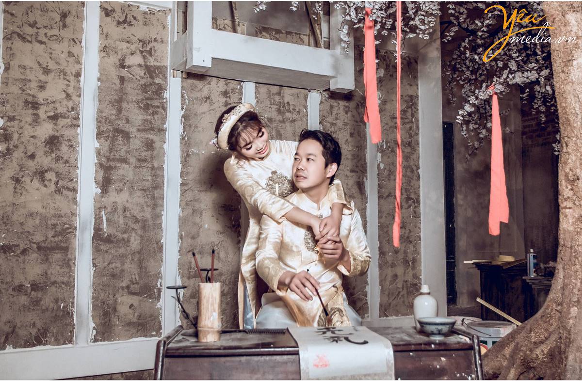 chụp ảnh cưới tại phim trường Rosa