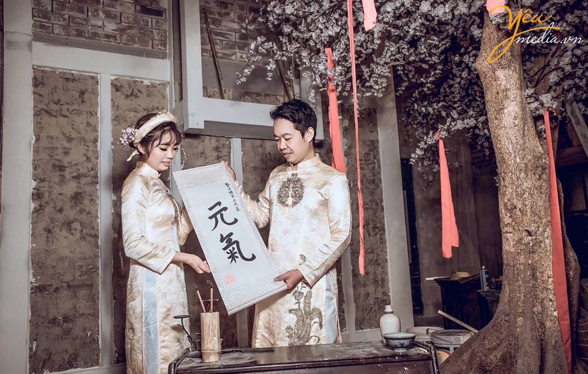 chụp ảnh cưới tại phim trường Rosa