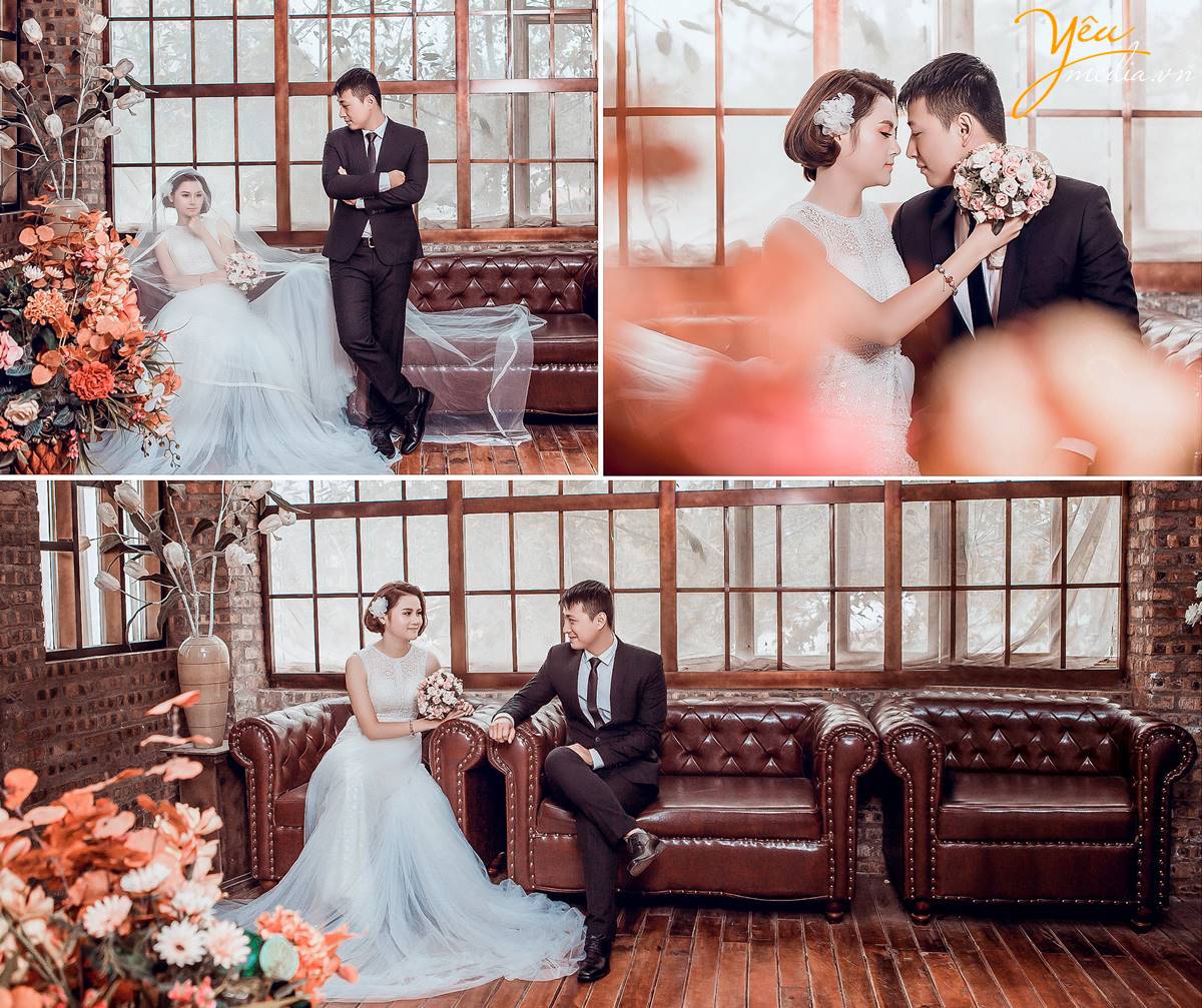 chụp ảnh cưới tại phim trường Rosa