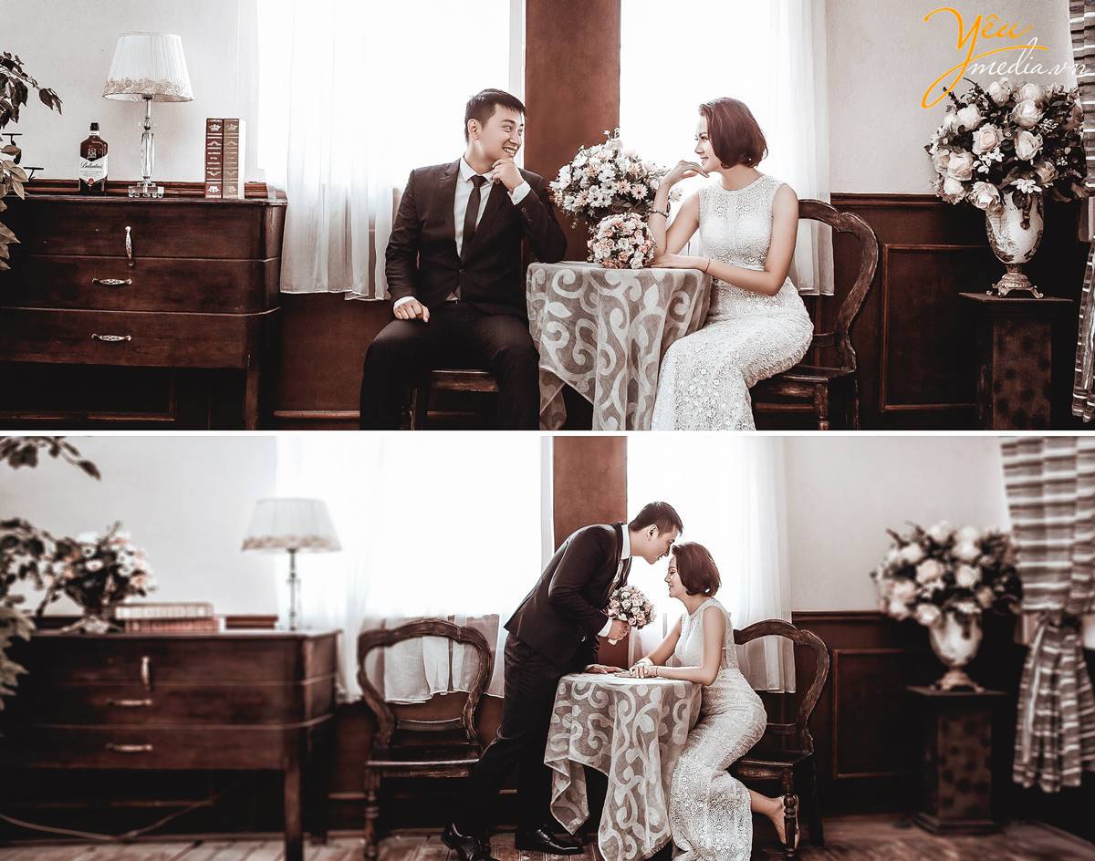 chụp ảnh cưới tại phim trường Rosa