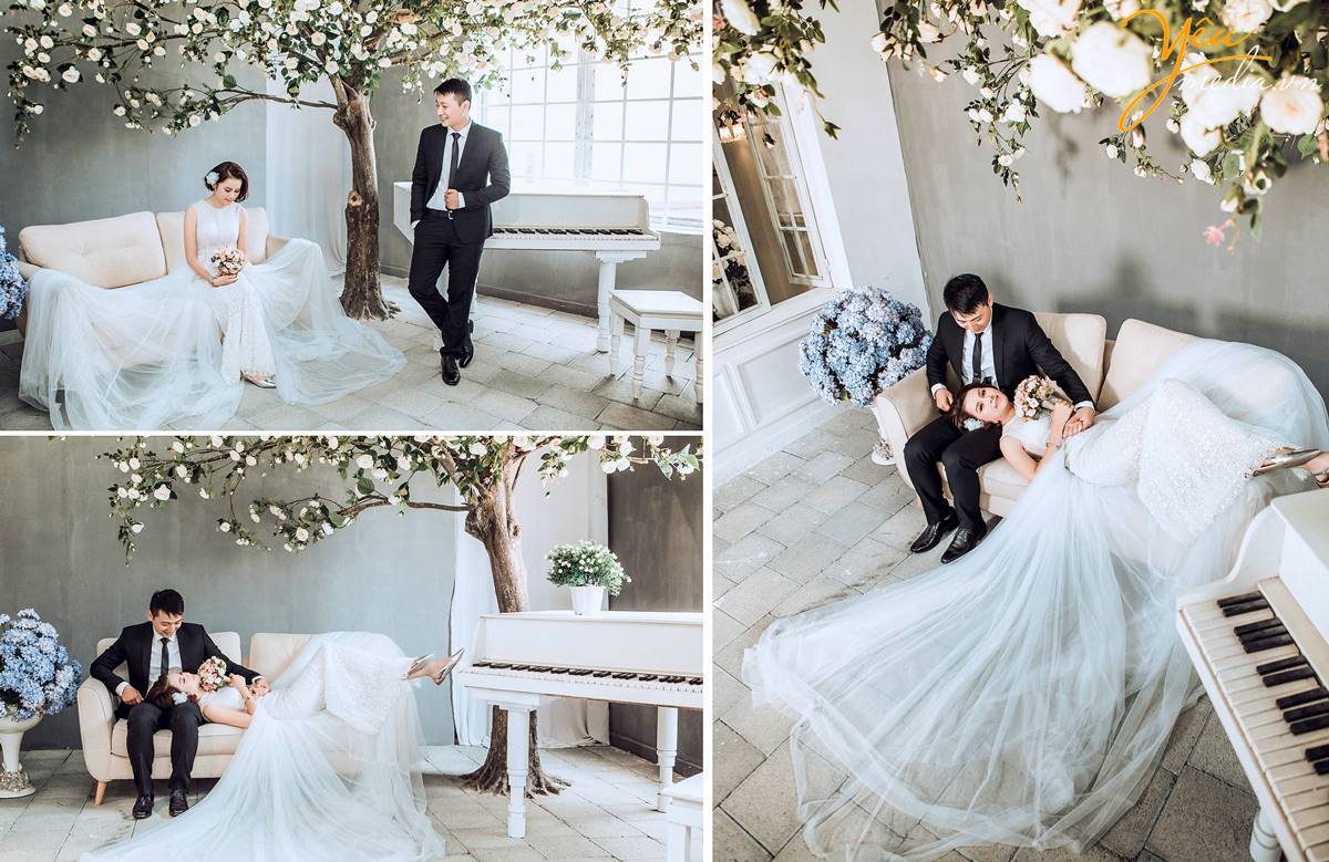 chụp ảnh cưới tại phim trường Rosa