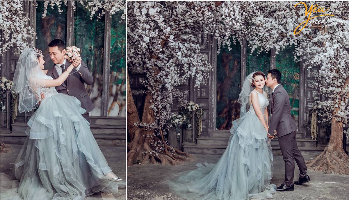 chụp ảnh cưới tại phim trường Rosa