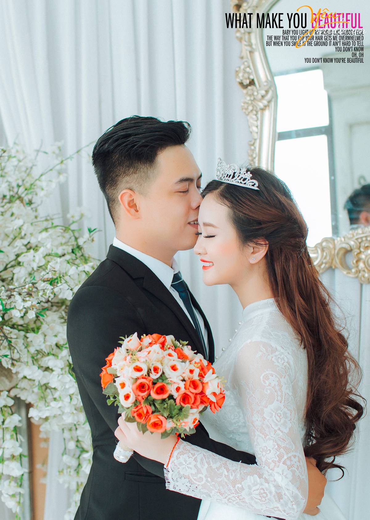 chụp ảnh cưới tại phim trường Santorini