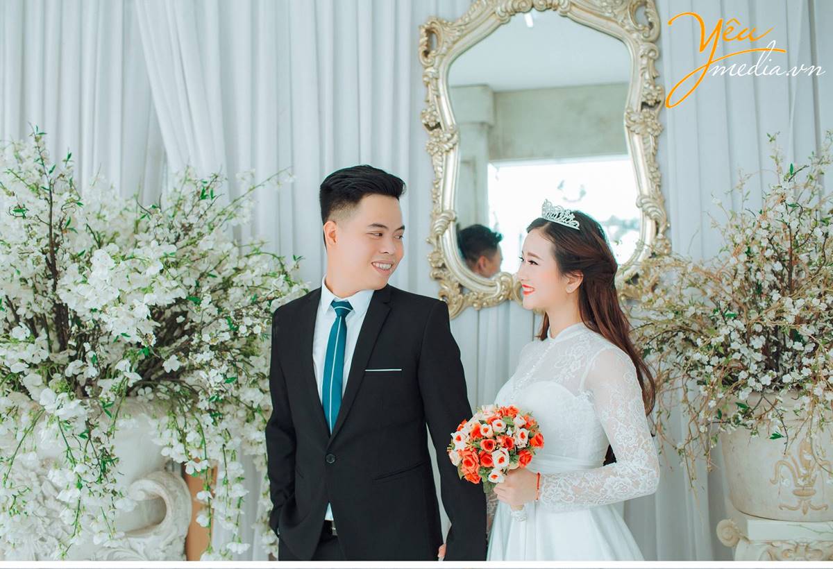 chụp ảnh cưới tại phim trường Santorini