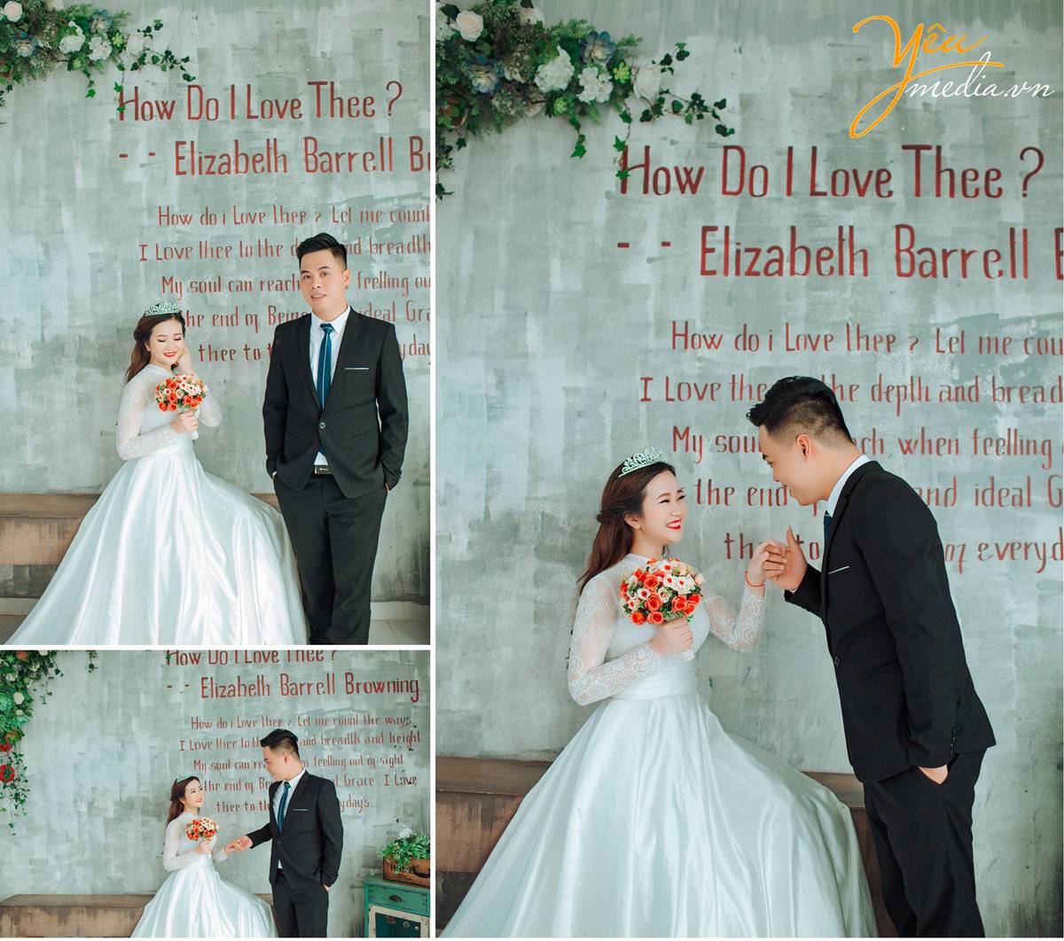 chụp ảnh cưới tại phim trường Santorini