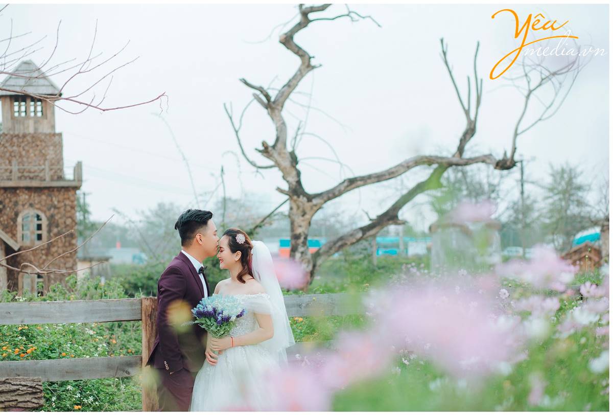 chụp ảnh cưới tại phim trường Santorini