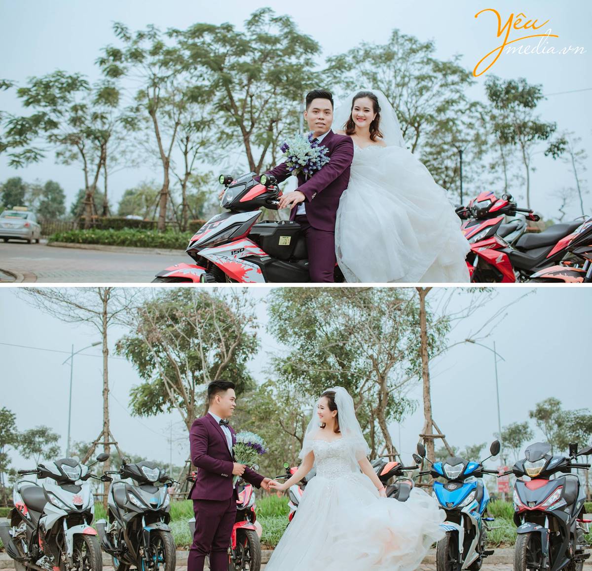 chụp ảnh cưới tại phim trường Santorini