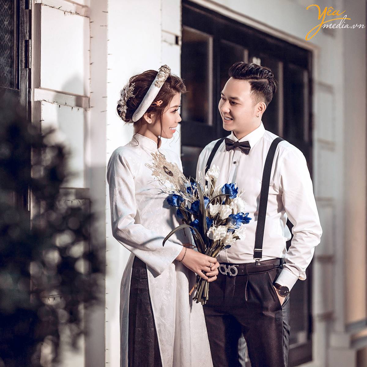 chụp ảnh cưới tại Santorini Park