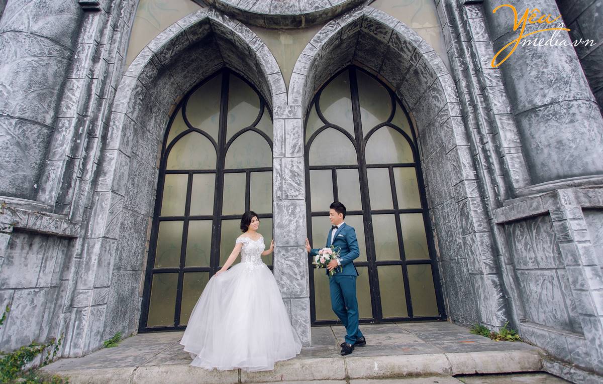 chụp ảnh cưới tại Smiley Ville