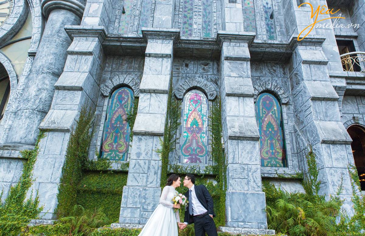 chụp ảnh cưới tại phim trường Smiley Ville