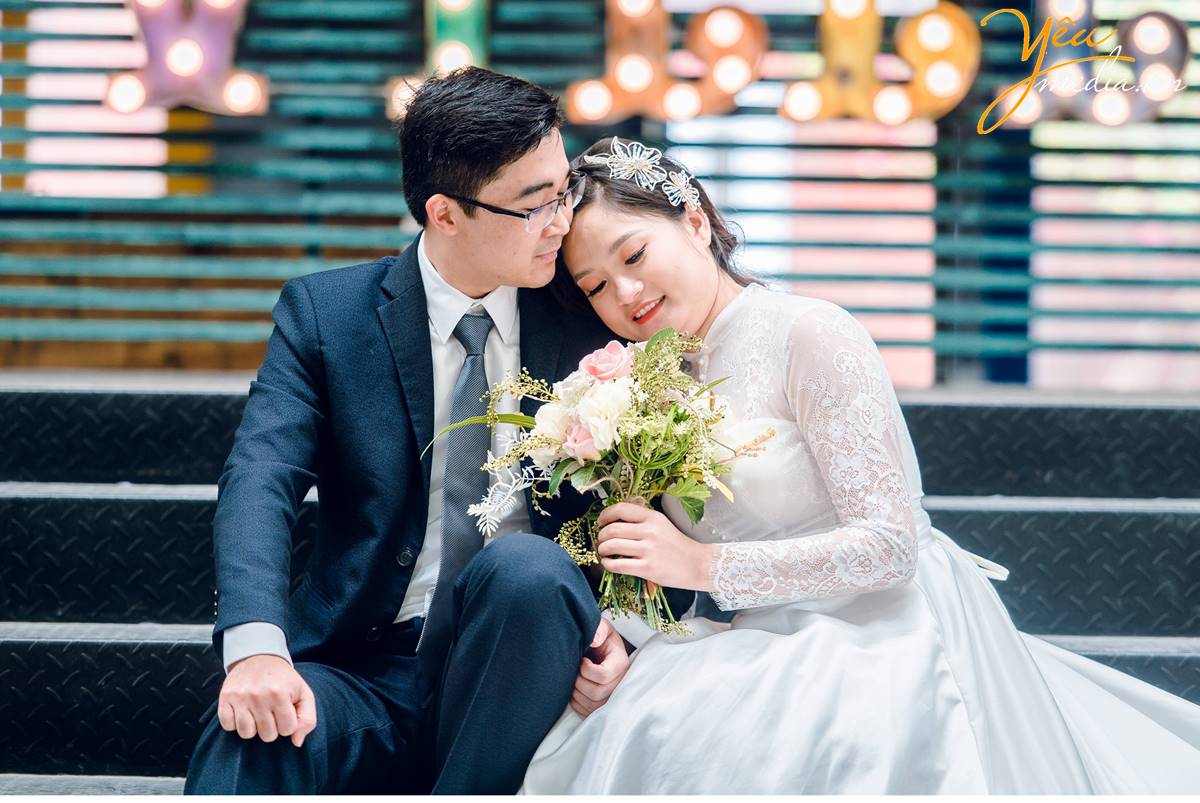 chụp ảnh cưới tại phim trường Smiley Ville