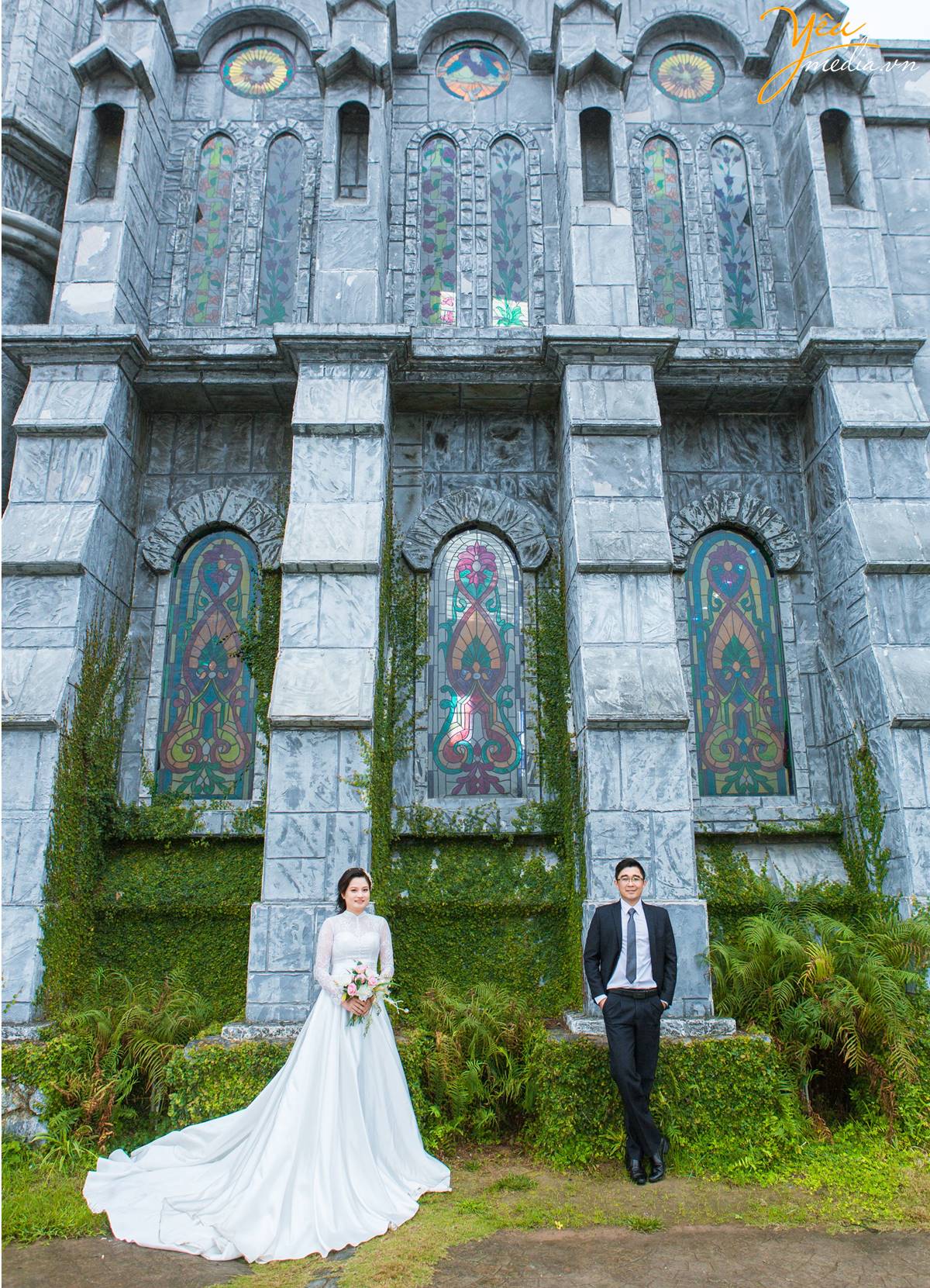 chụp ảnh cưới tại phim trường Smiley Ville