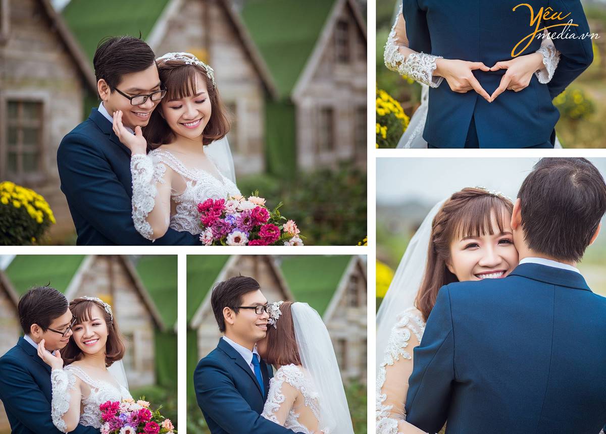 chụp ảnh cưới tại Santorini Park