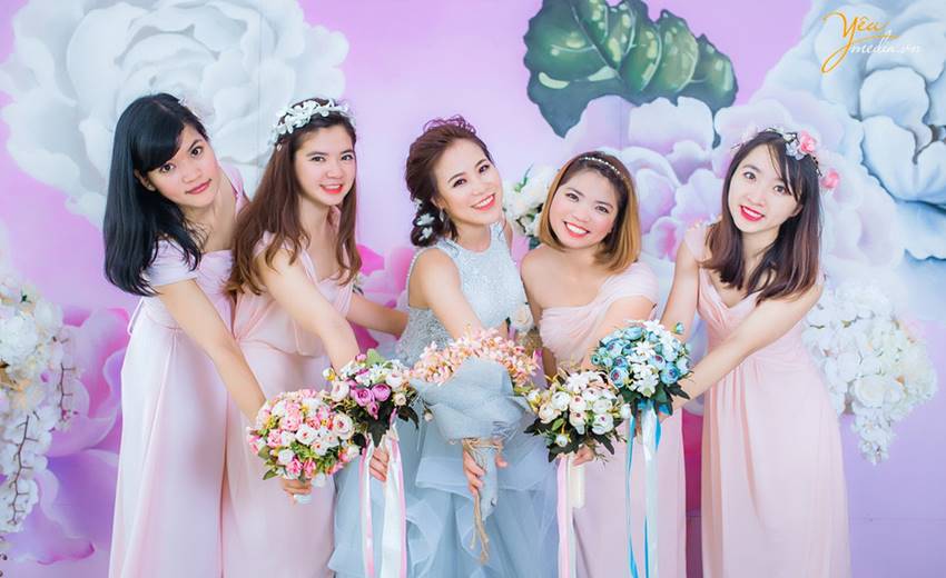 chụp ảnh cưới tại Santorini Park