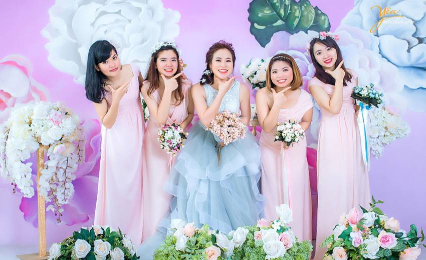 chụp ảnh cưới tại Santorini Park