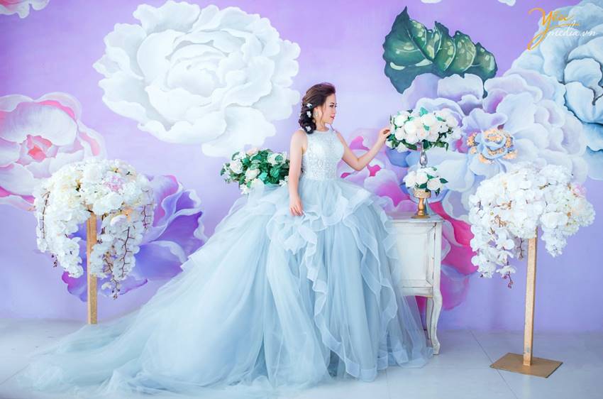 chụp ảnh cưới tại Santorini Park