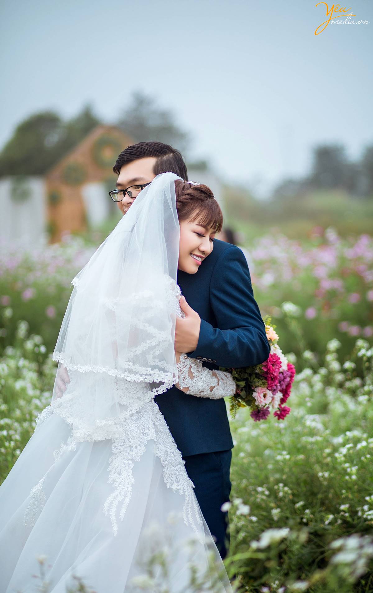 chụp ảnh cưới tại Santorini Park