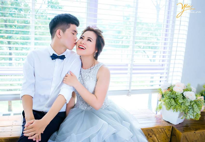 chụp ảnh cưới tại Santorini Park