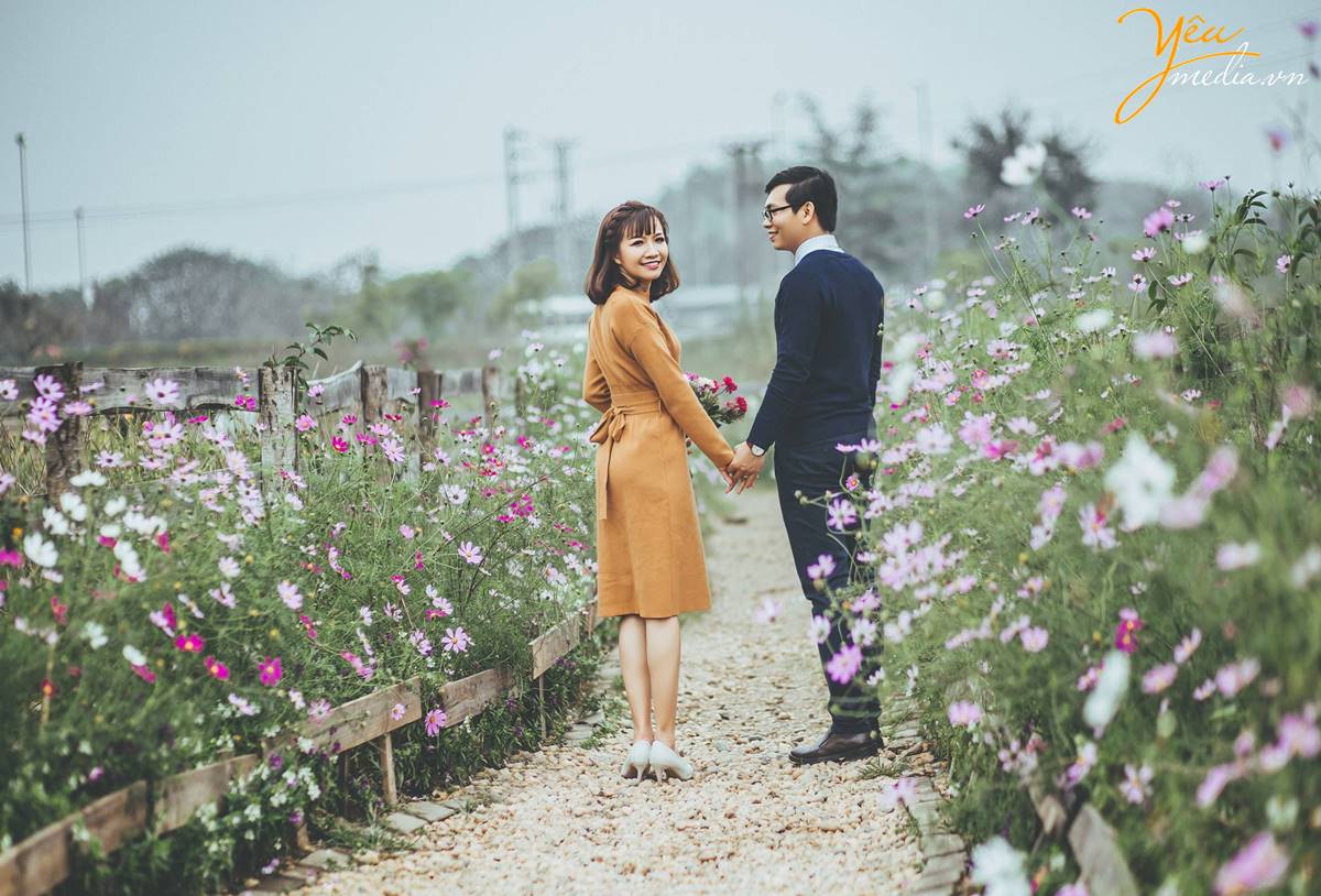 chụp ảnh cưới tại Santorini Park