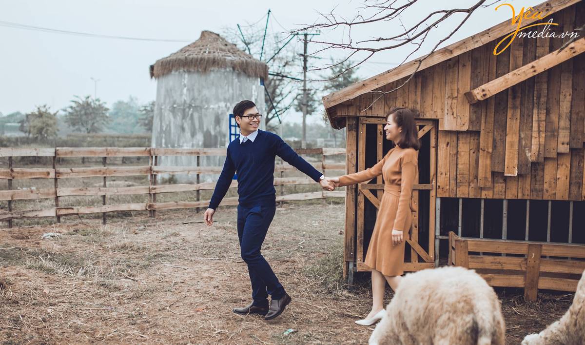 chụp ảnh cưới tại Santorini Park