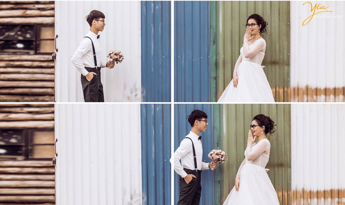 chụp ảnh cưới tại Santorini Park