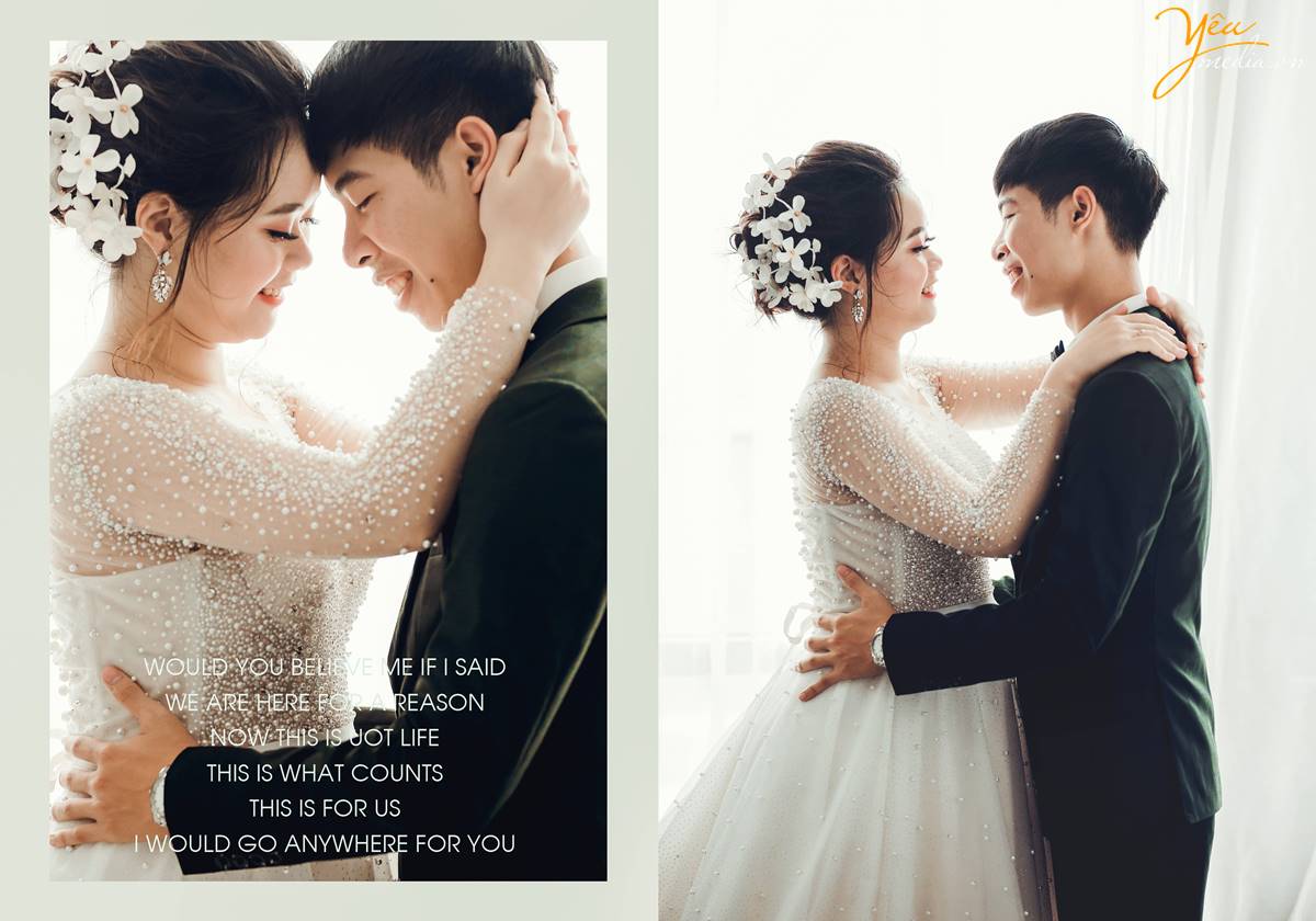 chụp ảnh cưới tại Santorini Park