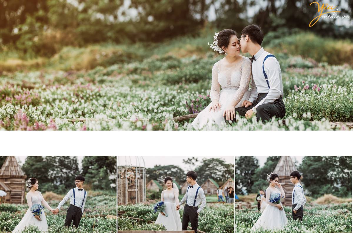 chụp ảnh cưới tại Santorini Park