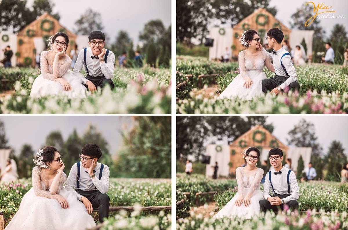 chụp ảnh cưới tại Santorini Park