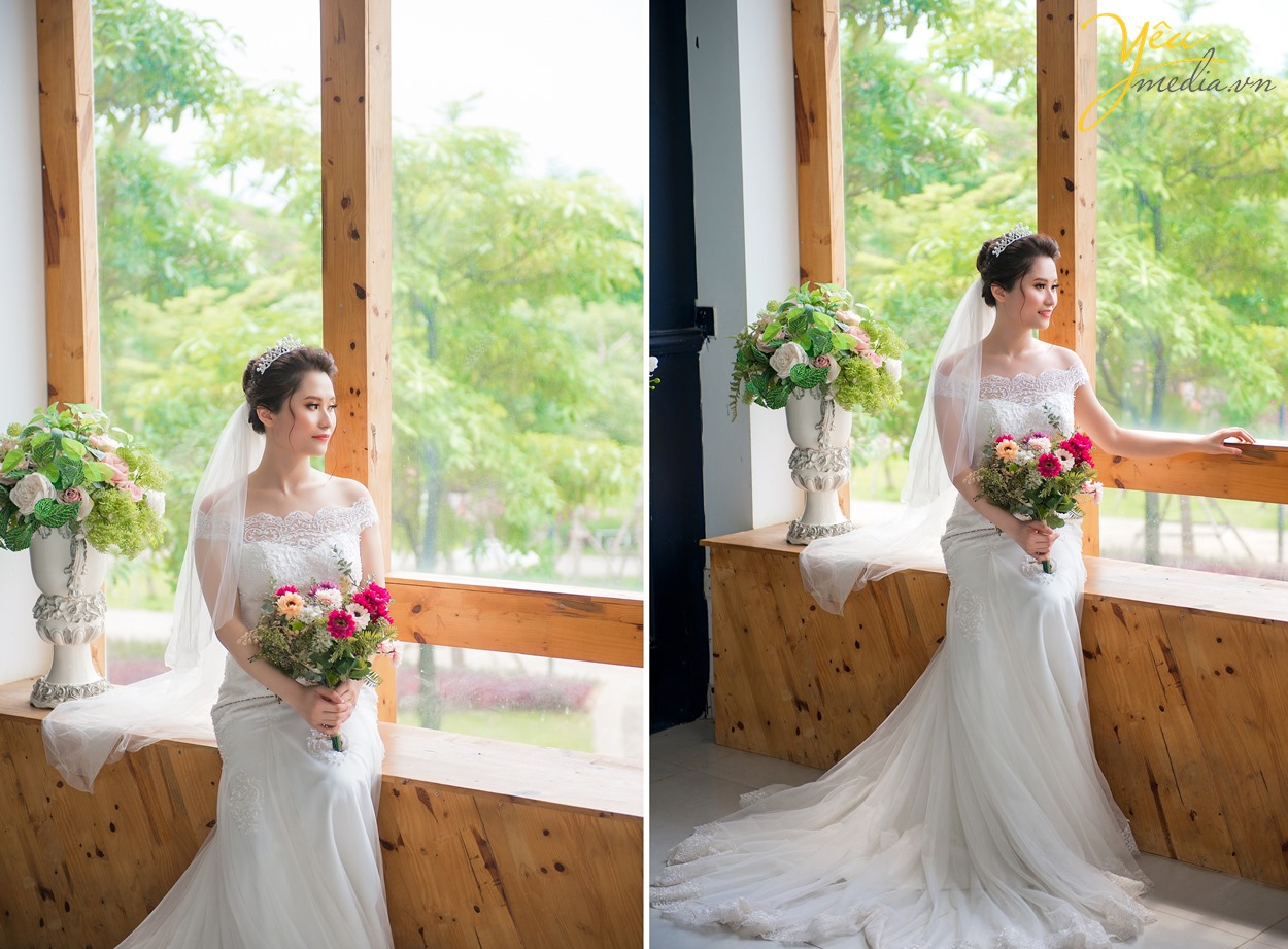 cô dâu dáng ngồi chờ mong