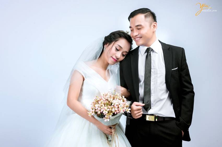 chụp ảnh cưới tại studio