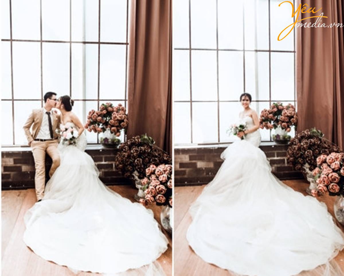 chụp ảnh cưới tại Thảo nguyên hoa Long Biên