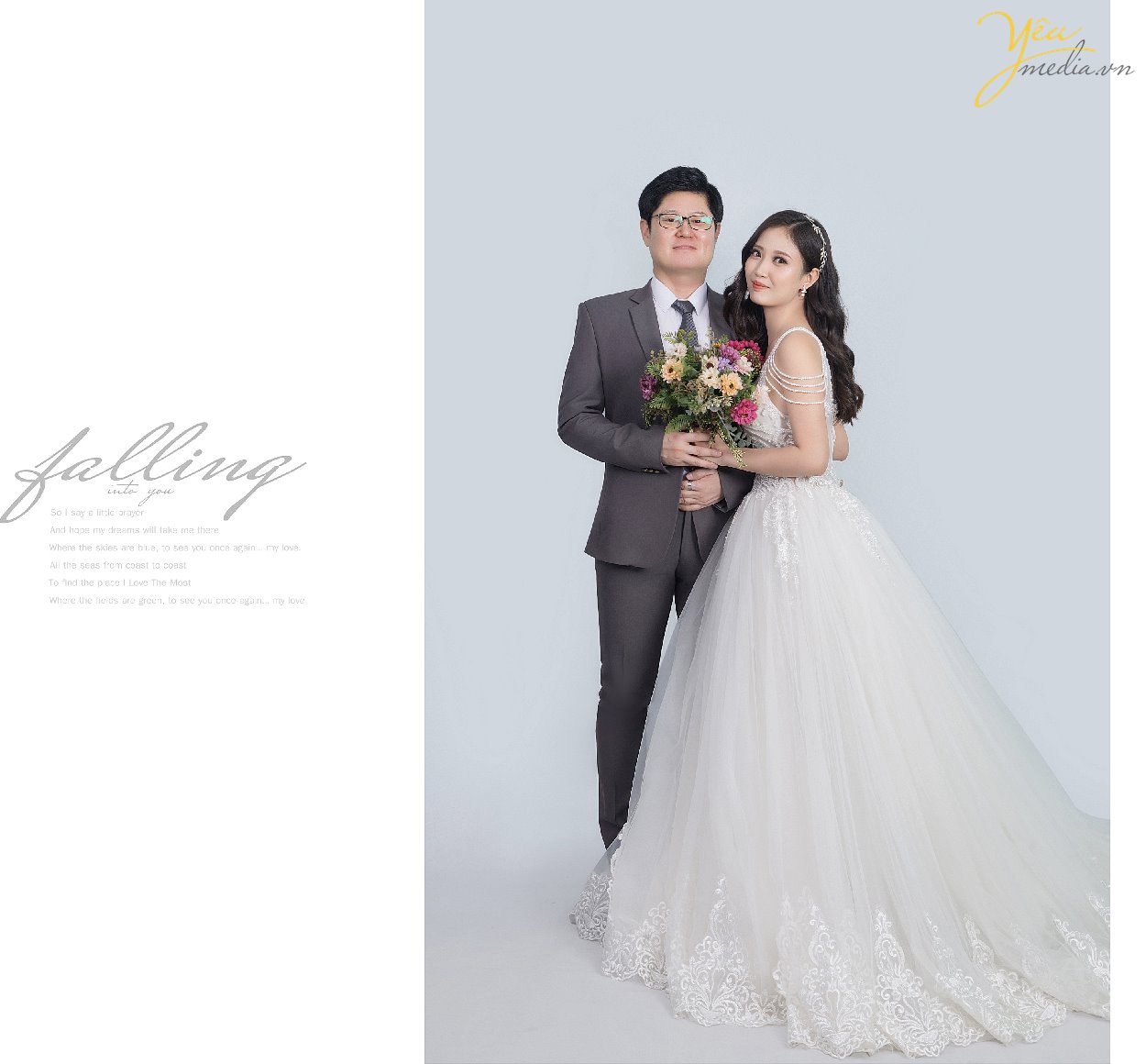 chụp ảnh cưới phong cách hàn quốc ở studio hà nội