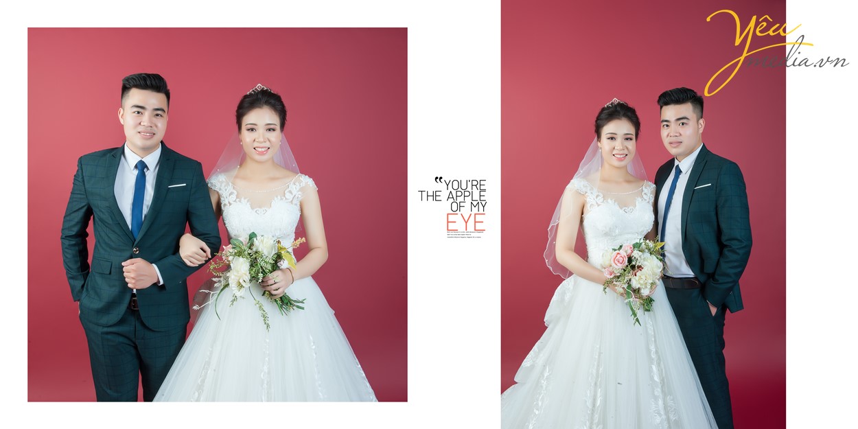 ảnh cưới chụp trong studio indoor ở hà nội