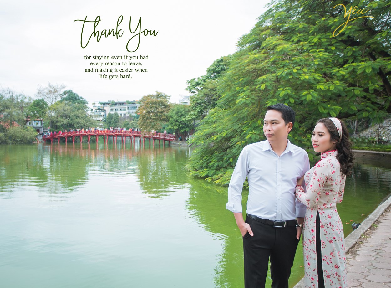 ảnh cưới chụp ở bờ hồ vào buổi sáng đẹp không