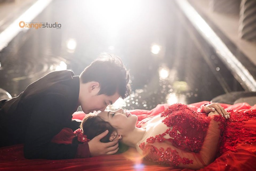 chụp ảnh cưới đẹp ở phim trường orange studio