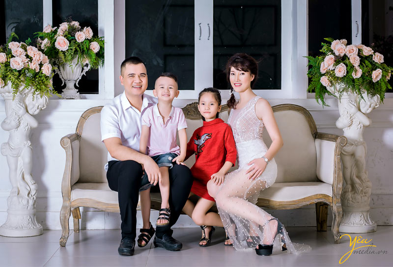 chụp ảnh gia đình dịp Tết