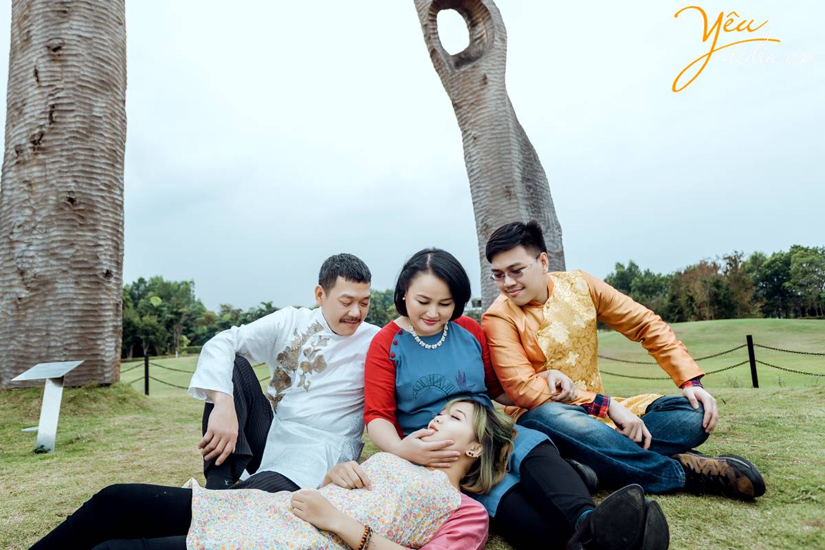 chụp ảnh gia đình tại Đại Lải