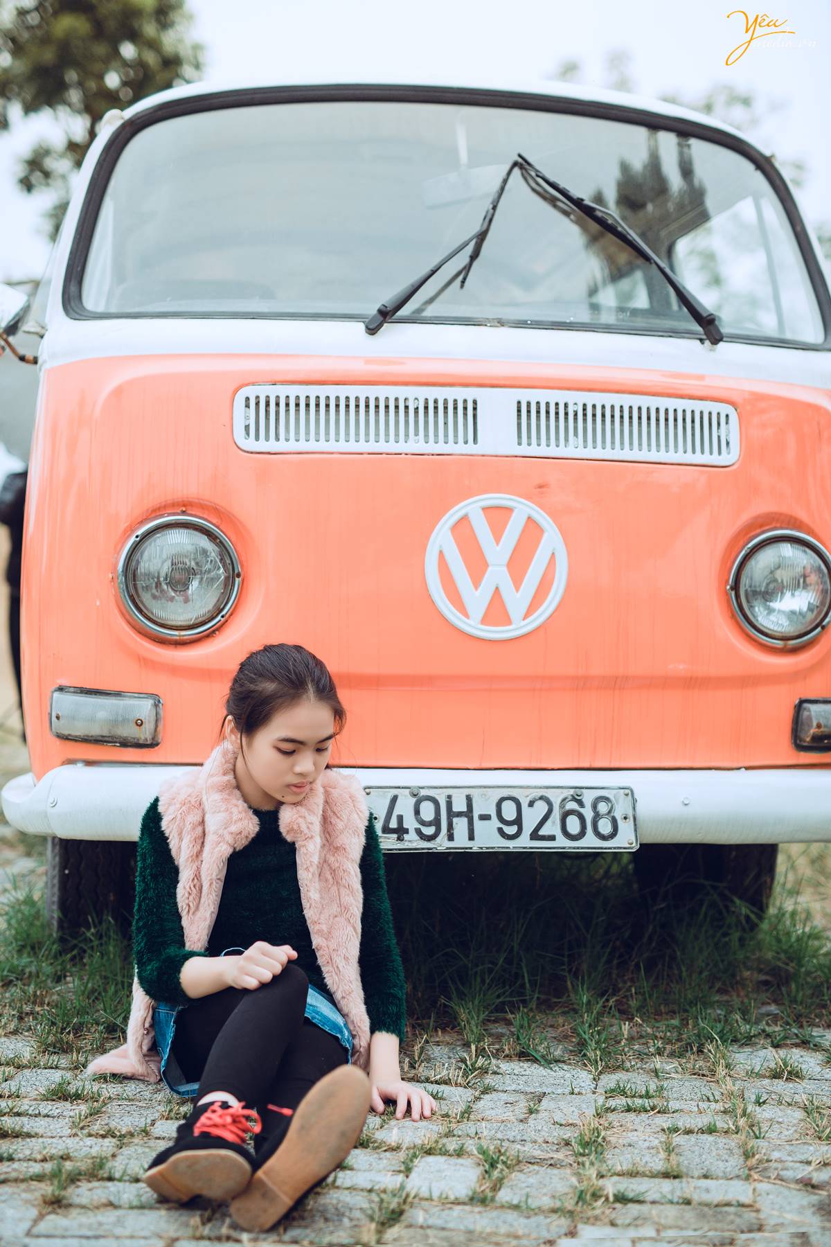 chụp ảnh gia đình tại Smiley Ville