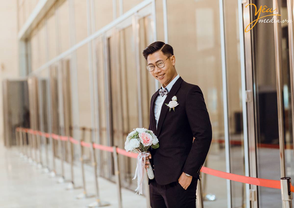 Chụp ảnh phóng sự cưới tại Trung tâm Hội nghị Quốc gia: Hiếu - Hà