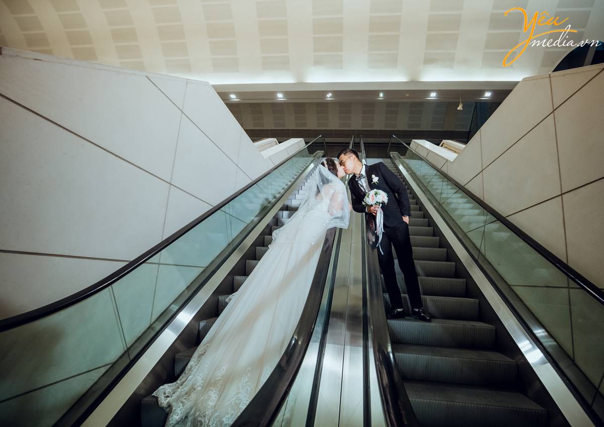 Chụp ảnh phóng sự cưới tại Trung tâm Hội nghị Quốc gia: Hiếu - Hà