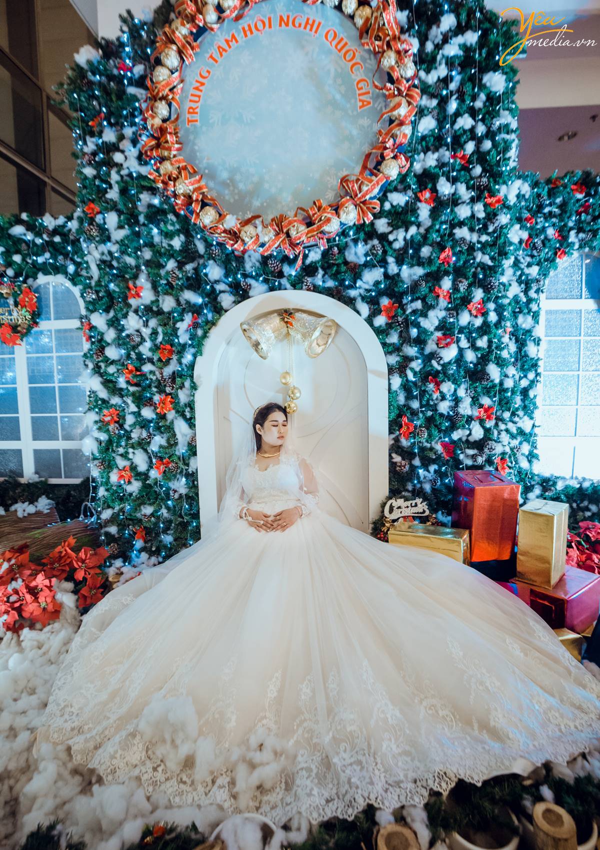 Chụp ảnh phóng sự cưới tại Trung tâm Hội nghị Quốc gia: Hiếu - Hà
