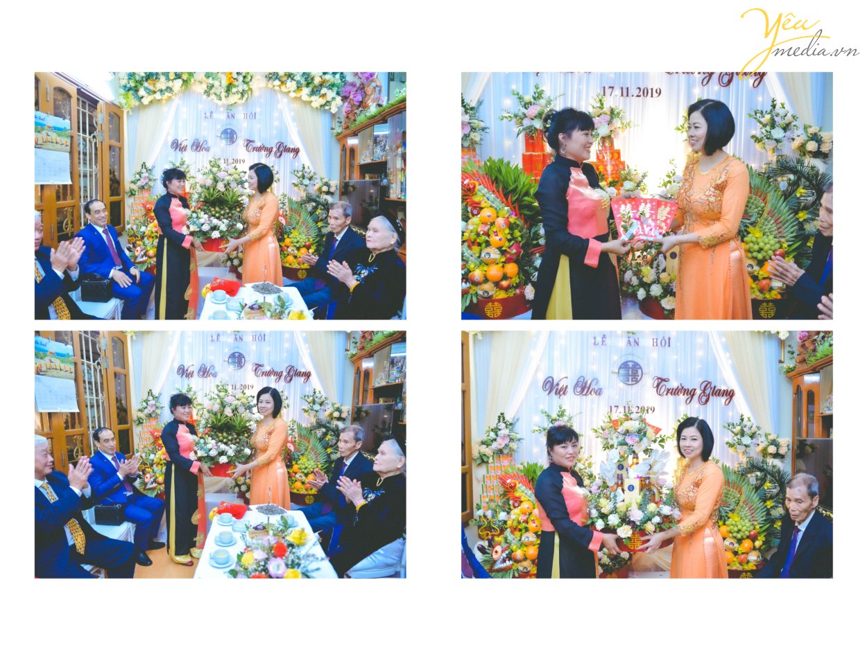 Yêu media hân hạnh phục vụ cặp đôi Trường Giang - Việt Hoa trong việc chụp ảnh phóng sự lễ ăn hỏi theo phong cách truyền thống - trong ngày đặc biệt của mình.